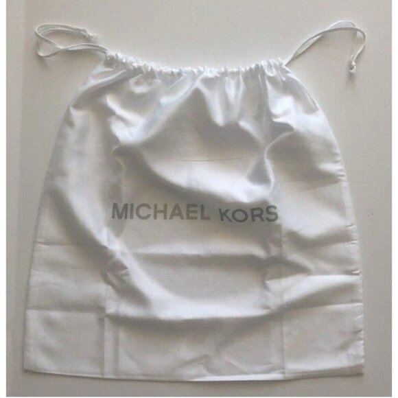 Michael Kors Dust Bag White Drawstring Handbag Cover Storage LRG 18" x 18" - Picture 1 of 7
